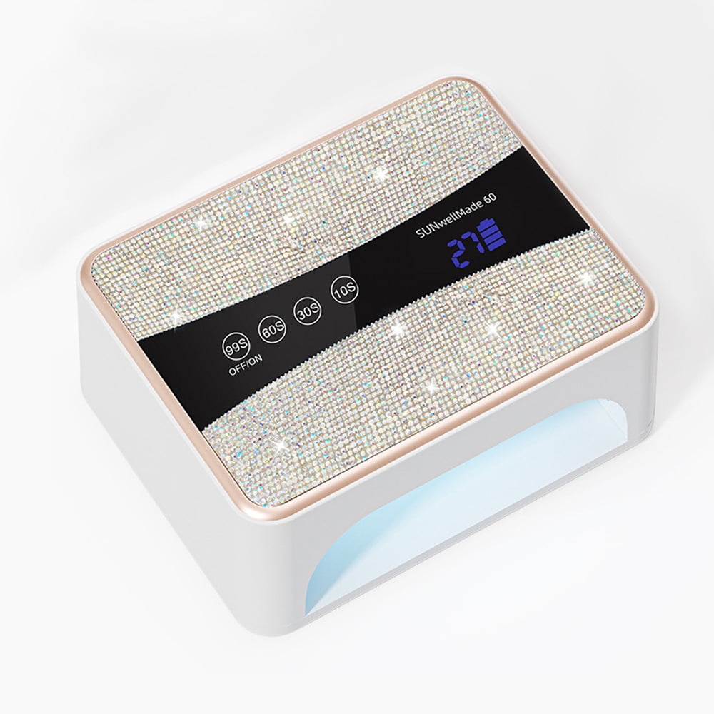 Rechargeable Nail Lamp - Portable UV LED Nail Dryer for Gel Polish, Cordless Nail Curing Light with 3 Timers, Fast Charging Manicure Machine for Home & Travel Use