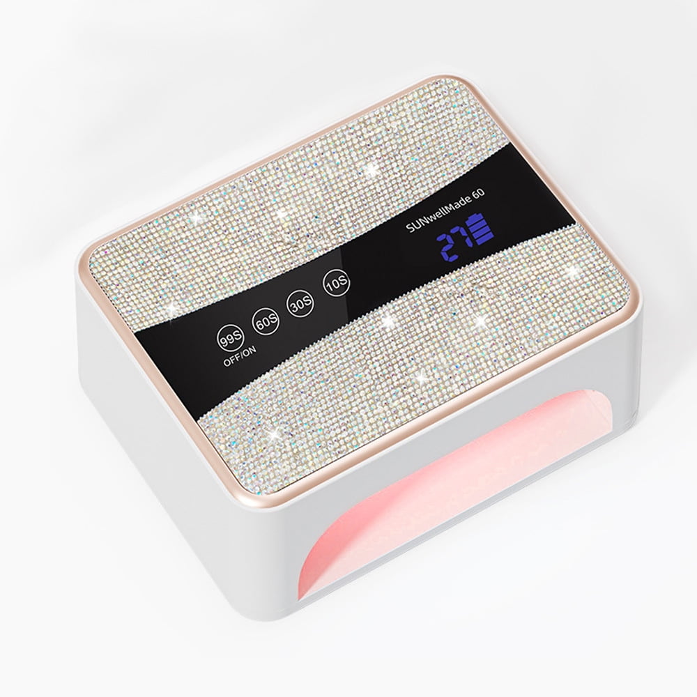 Rechargeable Nail Lamp - Portable UV LED Nail Dryer for Gel Polish, Cordless Nail Curing Light with 3 Timers, Fast Charging Manicure Machine for Home & Travel Use