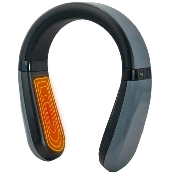 Rechargeable Neck Heating Pad - USB-C 10000mAh Battery, 4 Infrared Heat Levels, Flexible Arms 6" to 9" Universal Fit, Portable for Neck Pain Relief and Shoulder Warmth in Outdoor Cold Weather Use