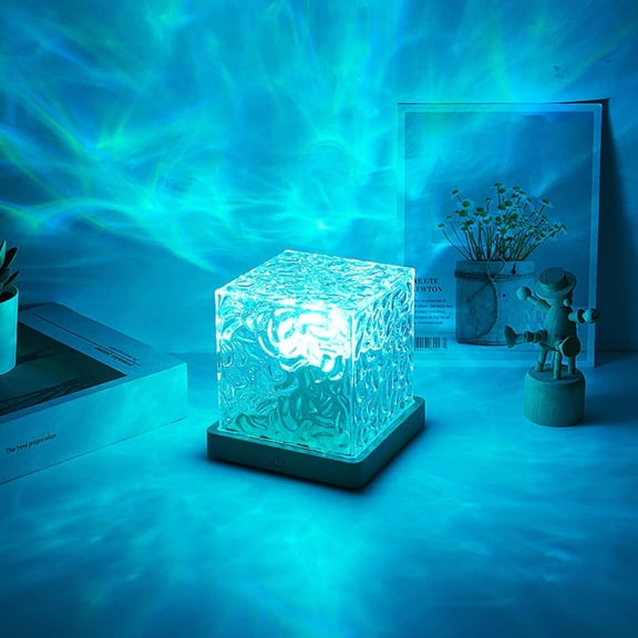 Rechargeable Northern Lights Projector, 16-Color Galaxy Lamp with Ocean Wave and Water Ripple Effects, Ideal for Bedroom and Relaxation