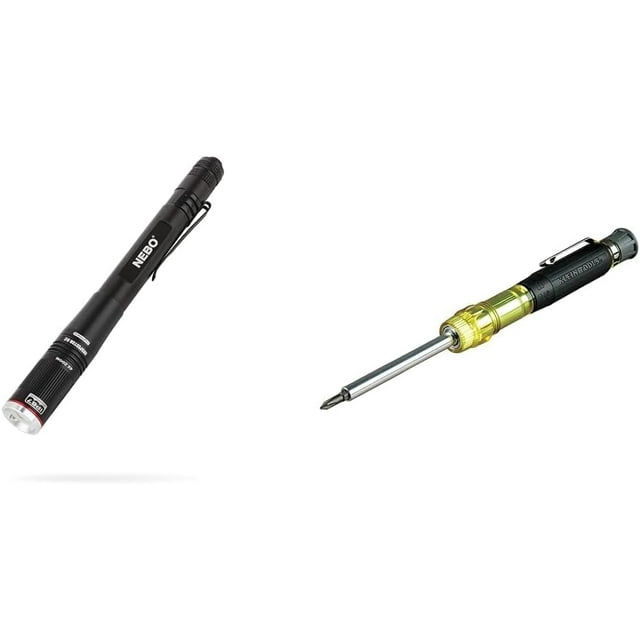Rechargeable Pen Light Flashlight 360Lumens Inspector Flashlights and Klein Tools 4in1