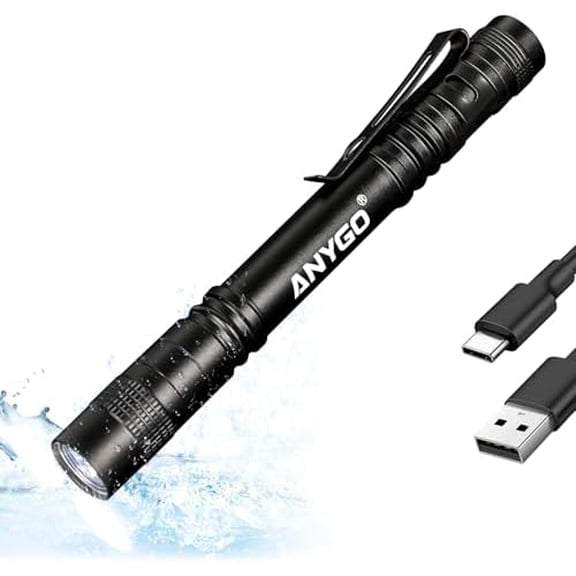 Rechargeable Pen Light Flashlight, High Lumens Pocket Flashlight with Clip, Waterproof Small Flashlights, LED Mini EDC Tactical Flash Light for Inspection, Work, Repair$$Tools & Hardware Other
