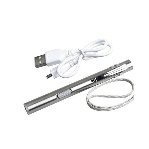 Rechargeable Pen Light, Water Resistant Mini Flashlight, Bright 50 Lumens LED Work Light for Mechanic Tools (USB Cable Included)