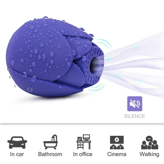 Rechargeable Personal Massager - Quiet & Waterproof - 20 Patterns & 8 Speeds - Travel Bag Included - Men & Women - Perfect for Tension Relief, Muscle, Back, Soreness, Recovery