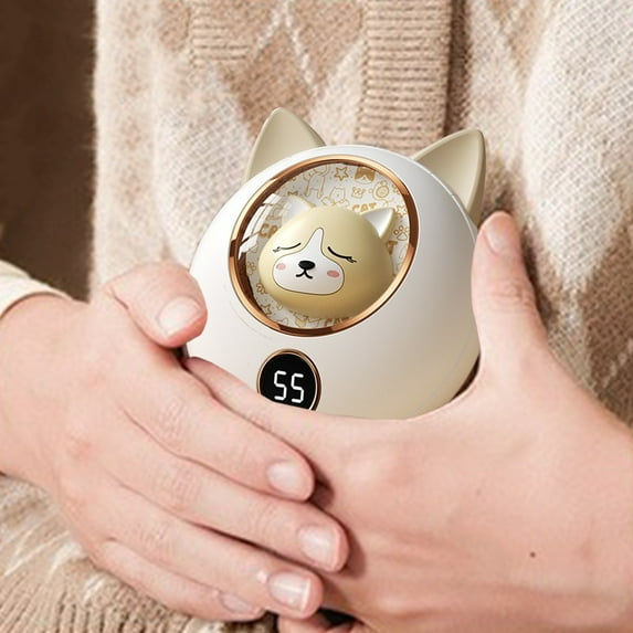 Rechargeable Pet Hand Warmer, Mini Portable Hand Warmer, Aluminum Alloy Material, Long Lasting Battery, Adjustable Three Temperatures, Explosion Proof, for Girls