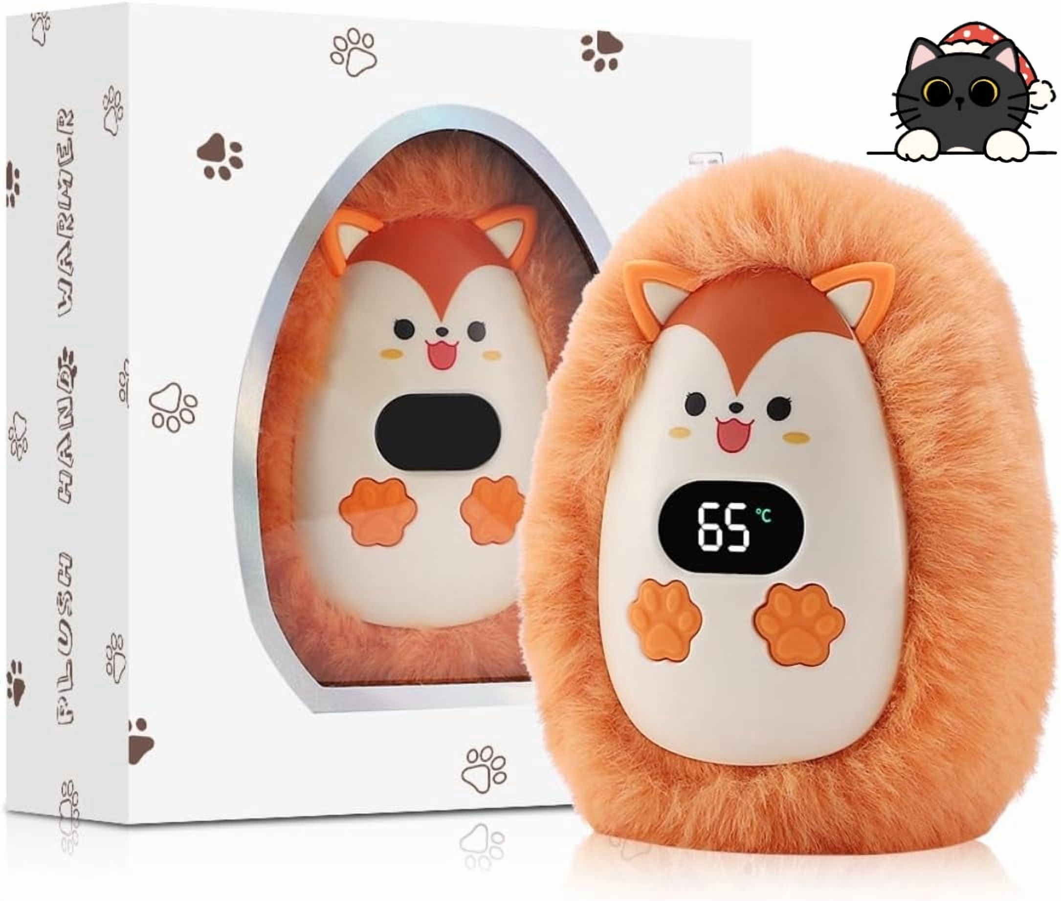 Rechargeable Plush Hand Warmers,Portable and Reusable Hand Warmer,3 Levels Heating Handwarmers,Portable Pocket Hand Warmer & Power Bank for Outdoors, Camping, Golf, Men Womens Gift
