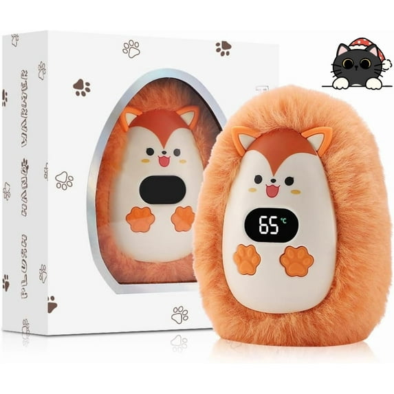 Rechargeable Plush Hand Warmers,Portable and Reusable Hand Warmer,3 Levels Heating Handwarmers,Portable Pocket Hand Warmer & Power Bank for Outdoors, Camping, Golf, Men Womens Gift