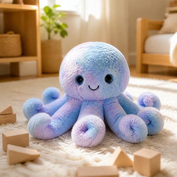 Rechargeable Plush Octopus Toy, Recording Singing Interactive Doll, Crawling Moving Sound Toy, Soft Fabric Companion, Musical Activity Gift For Home Travel Use