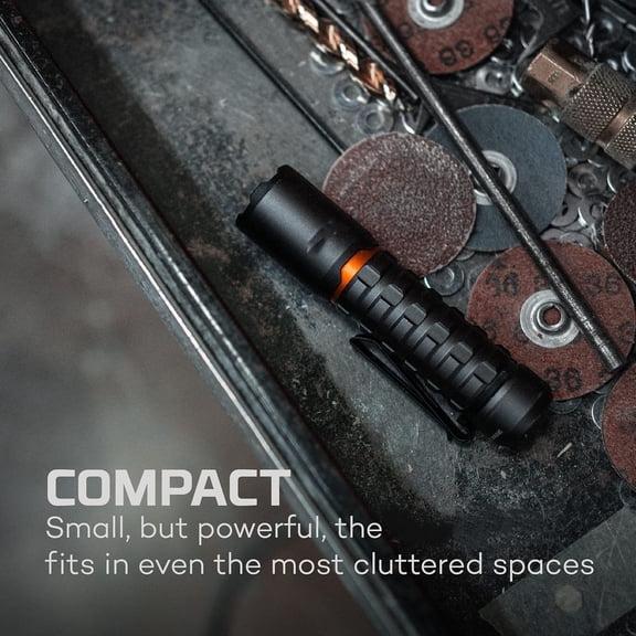 Rechargeable Pocket Flashlight | 2000 Lumen Rechargeable Pocket Flashlight, 5 LED Light Modes, Water & Impact Resistant for Camping, Hunting, Hiking