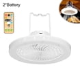 thumbnail image 1 of Rechargeable Portable Camping Fan with LED Light, Oscillating Desk Tent Fan Support Stand & Hang for Outdoor Use, 1 of 10