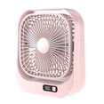 thumbnail image 1 of Rechargeable Portable Desk Fan 3 Speed Mini Fan with LED Battery Display 360 degrees Rotation Quiet USB Fan for Home Office Bedroom Camping Travel, 1 of 6