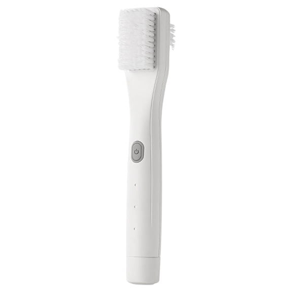 Rechargeable Portable Electric Shoe Polisher Brush With Sturdy Build 3 In 1 Cleaning Kit For Leather Sneaker And Footwear Care (White)