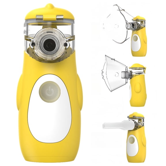 Rechargeable Portable Handheld Personal Humidifying Breathing Device, Quiet Adjustable Mist