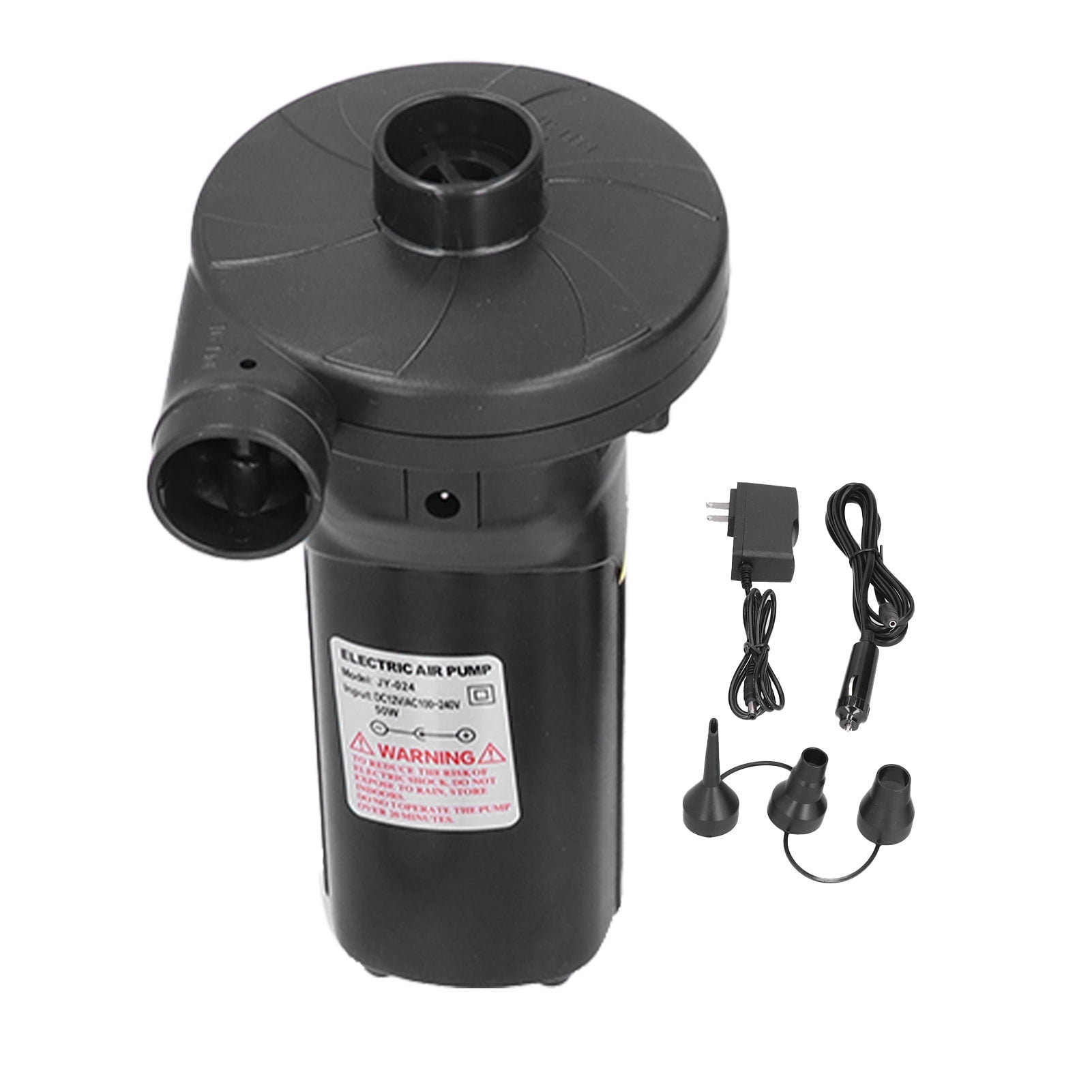 Rechargeable Portable Inflator for Pool Toys & Mattresses, USB-C Car Power Compatibility, Global Voltage 110-240V.
