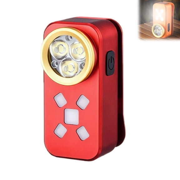 Rechargeable Portable Mini Flashlight with Clip Hang Magnetic Feature 200 800lumens for Camping Emergency and Outdoor Activities