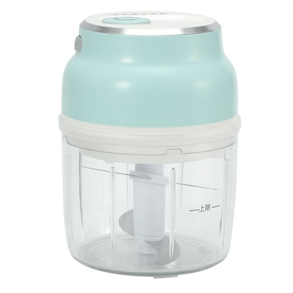 Rechargeable Portable Mini Food Processor, Stainless Steel Blade 360-Degree Crushing Capability, Transparent Durable Container (230ml)