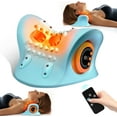 thumbnail image 1 of Neck Massager 2025, Neck and Shoulder Relaxer with Heat, 3 Modes, Portable Pillows for Pain Relief and Muscle Relax, 26° Angle Cervical Traction Device for Back, Shoulder, 1 of 13