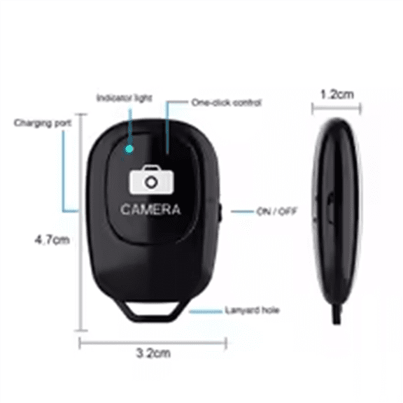 Rechargeable, Portable, No Delay, Driver-Free Remote Shutter, ABS Mobile Phone Wireless Bluetooth Remote Shutter,10 x Mobile Bluetooth remote control