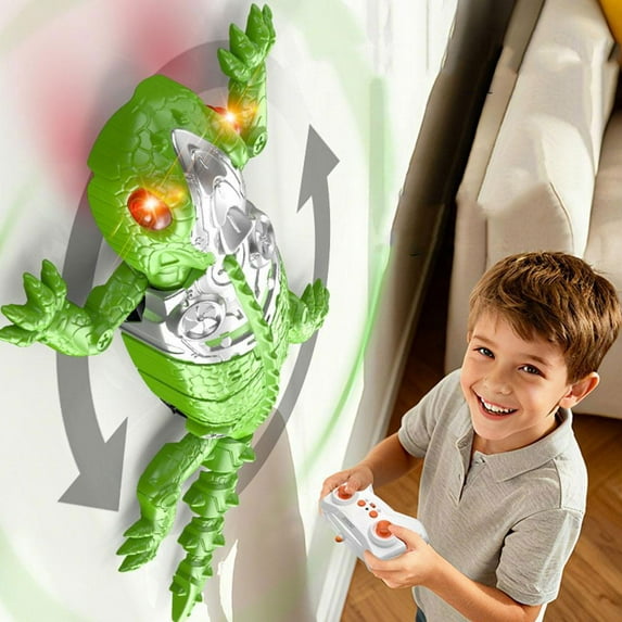 Rechargeable RC Wall-Climbing Gecko, Dual-Mode Floor & Wall Toy for Christmas Gift