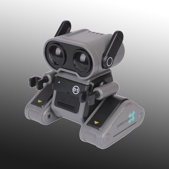 Remote Control Robot, 2.4G Smart Interactive RC Robot, Dancing & Singing Toy, LED Color Changing Eyes, Programmable Actions, USB Rechargeable, STEM Educational Gift for Kids Age 4+