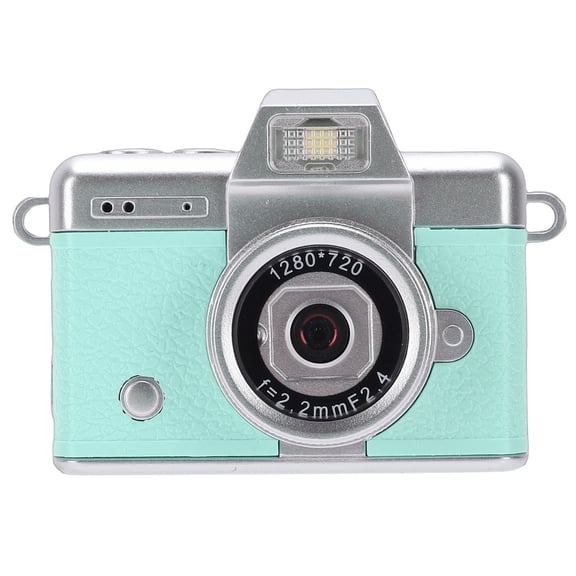 Rechargeable Retro Digital Camera for Kids and Adults 1080P Palm Size Vlogging Camera with 1.47 Inch 180 Degree Flip Screen Wide Angle Lens 48MP Travel Photographic Device Green / 25.4 cm