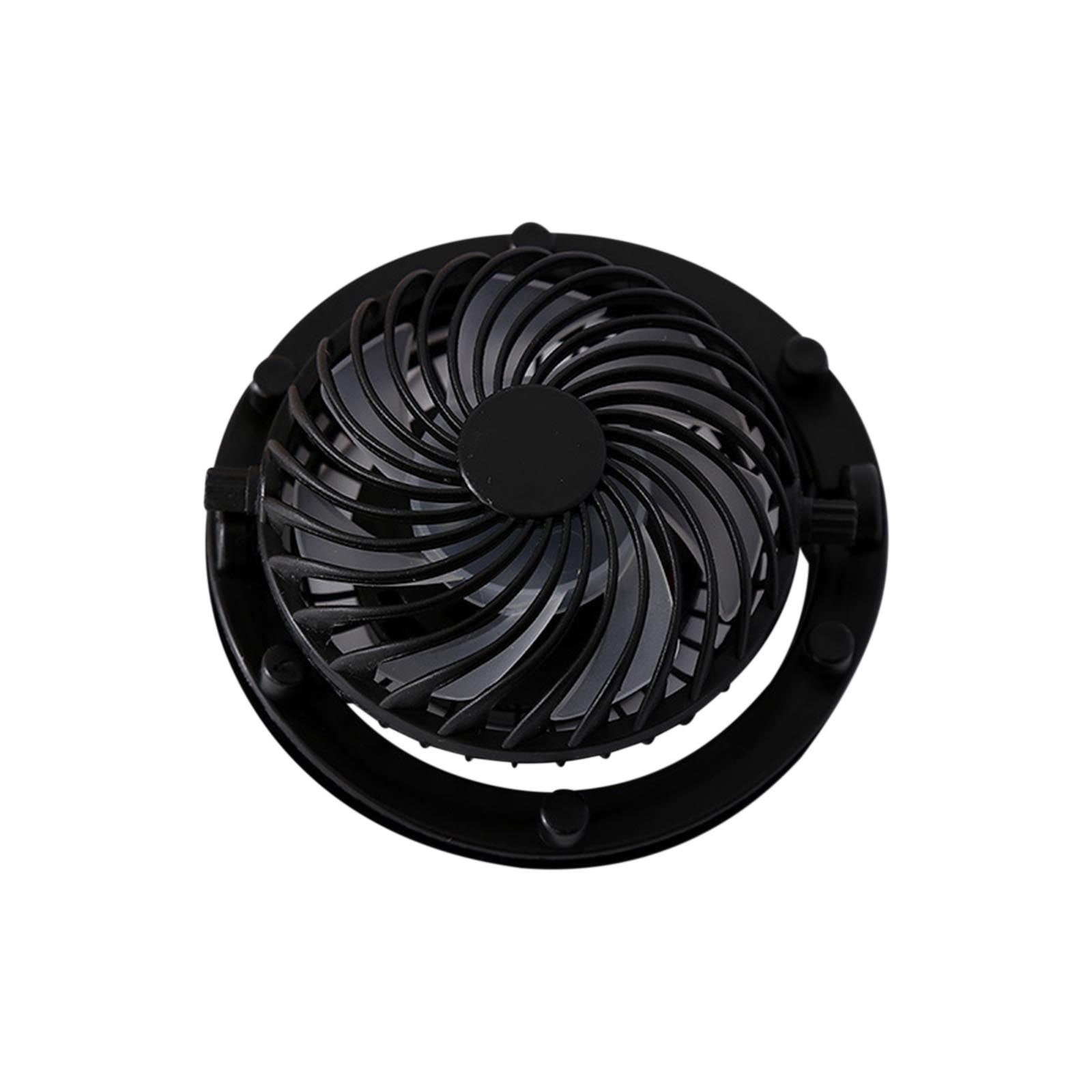 Rechargeable Rotating Fan Cap Accessory 180-360 Degree Detachable ...