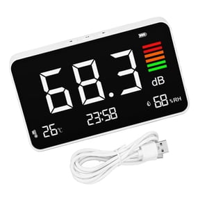 Rechargeable SPL Noise Level Meter Decibel Meter Desktop Sound Level Tester