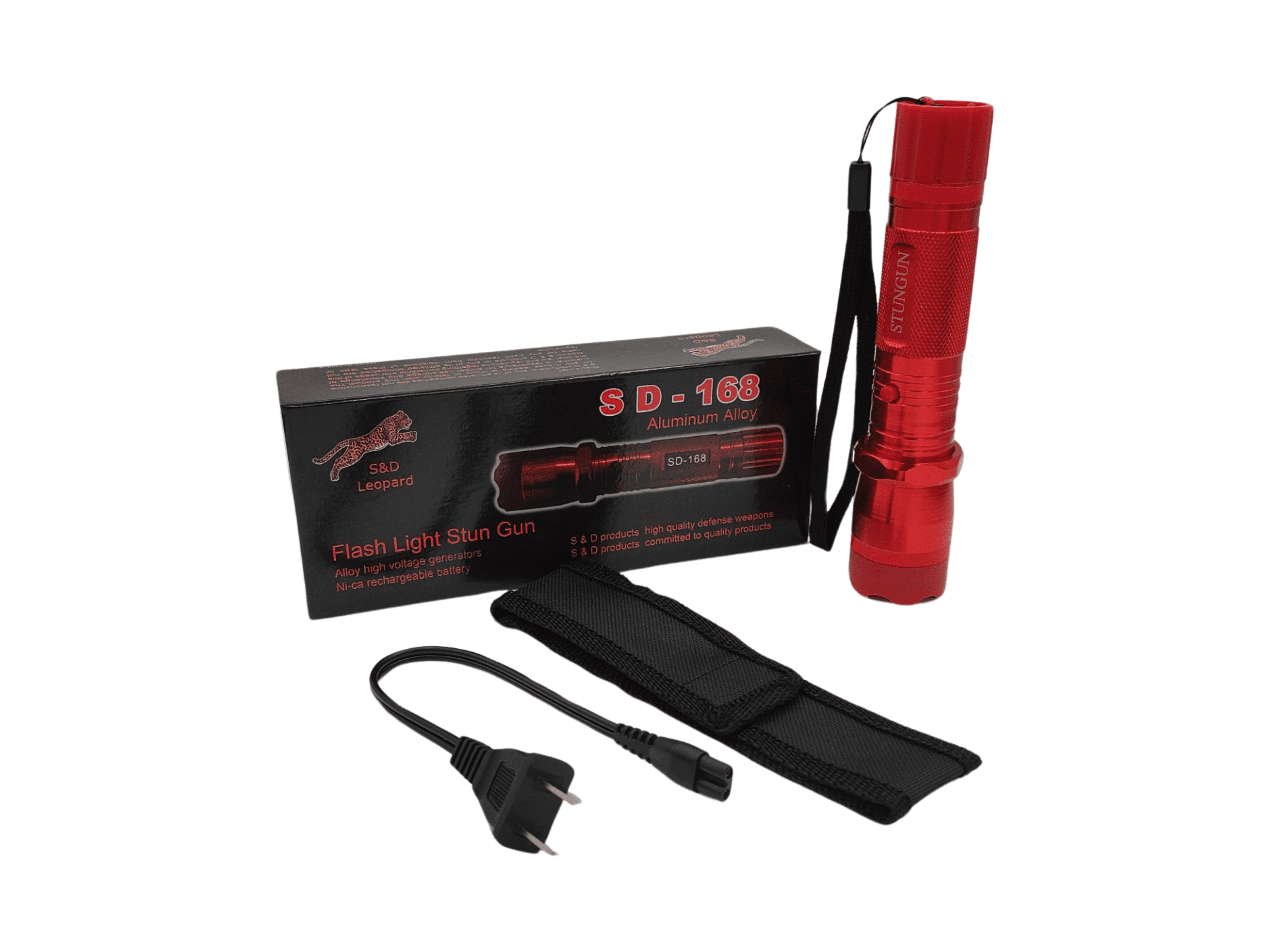 Rechargeable Self Defense SD168 Aluminum Alloy Flashlight with LED