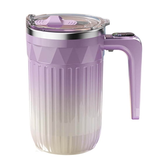 Rechargeable Self Stirring Mug With Digital Temperature Display For Automatic Mixing Of Hot Drinks