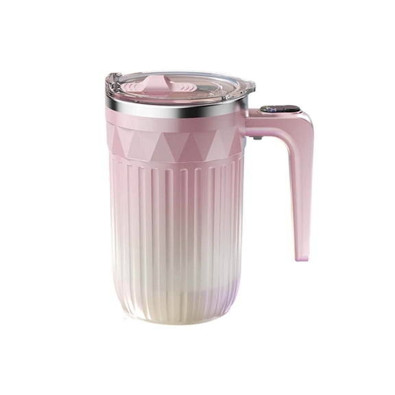 Rechargeable Self Stirring Temperature Display Mug for Hot Beverages That Automatically Mix and Power Efficiently Ideal for Coffee Cocoa Milk Glass & Bottle Cupware