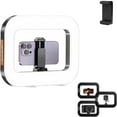 thumbnail image 1 of Rechargeable Selfie Portable Ring Light–Adjustable Bicolor Fill Light with Cordless Square Design & 4000mah Battery Phone Video Stabilizer for iPhone A, 1 of 7