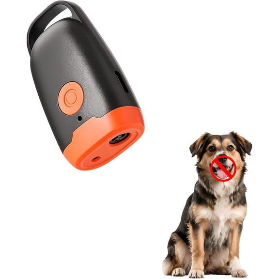 Anti Barking Device for Dogs Ultrasonic Dog Bark Deterrent Rechargeable Anti Barking Device with LED Flashlight Strobe 42 Animal Repeller Portable for Indoor Outdoor