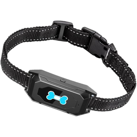 Rechargeable No Shock Bark Collar for Dogs with Beep & Vibration, Automatic Bark Detection, Adjustable Sensitivity, Humane Bark Control for Small, Medium & Large Dogs