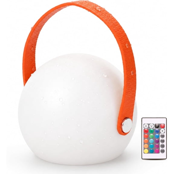 Rechargeable Shower Light with 16 Colors, Remote Control Hanging Mood Lamp for Bathroom & Patio