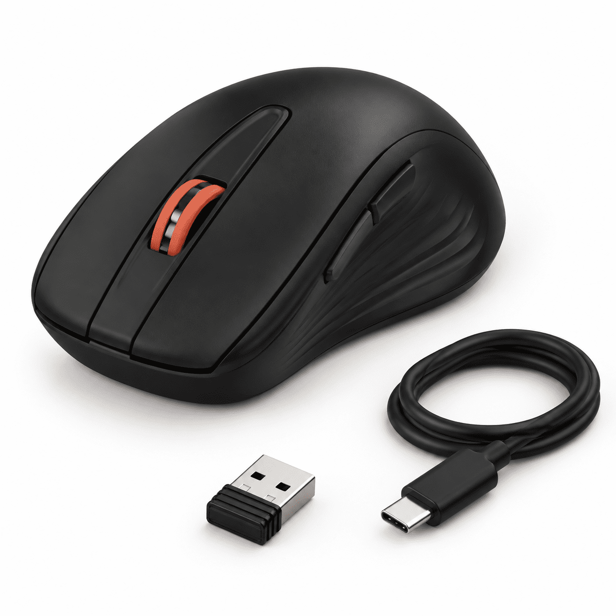 Rechargeable Silent Wireless Computer Mouse with 6 Buttons and ...