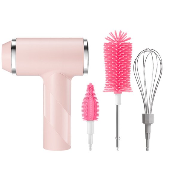 Rechargeable Silicone Bottle Brush Electric Cleansing Structure 3 Brush Executives 12Inch Reach 1000mAh Battery Pace Set