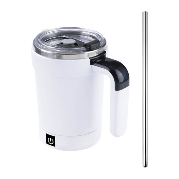 Rechargeable Smart Coffee Mug with Temperature Display and Automatic Stirring Function for Hot Beverages Portable Mixing Cup