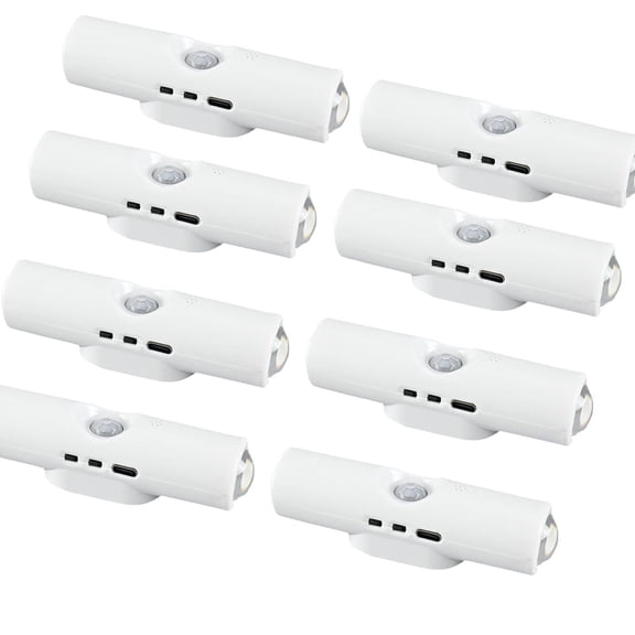 Rechargeable Smart LED Wall Lamp with Motion Sensor & RGB Color Change, Magnetic, Punch-Free Light for Stairs, Cabinets