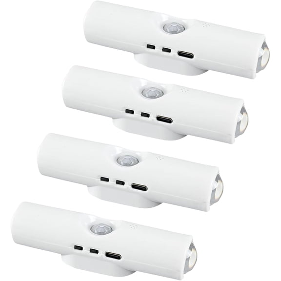 Rechargeable Smart Led Motion Sensor Ambient Light, Punch-Free Color Changing Motion Sensor Light,,Magnetic Mount For Stairs, Wardrobe, Cabinet