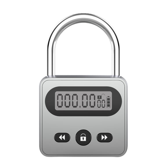 Rechargeable Smart Padlock With LCD Display And Backlight And Electronic Timer