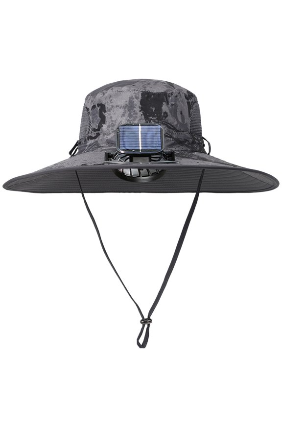 Rechargeable Solar Energy Fan Caps with Intensely Airflows Sunblock Hat for Extended Outdoor Use in Hot Weather Fan Hats