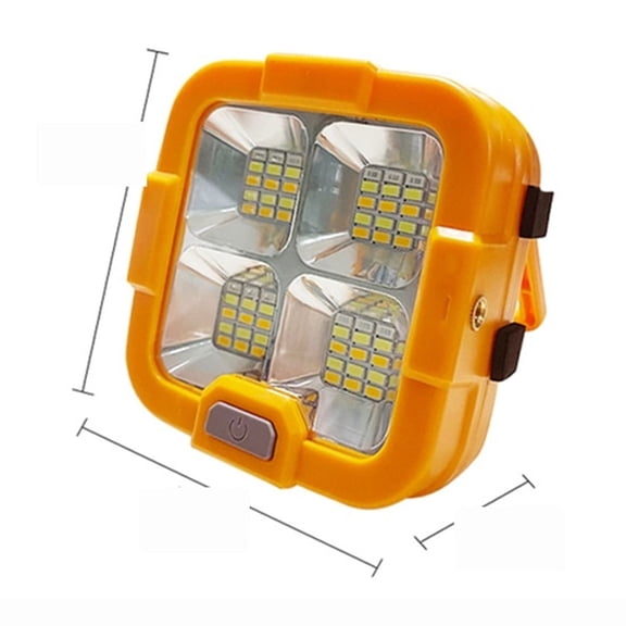 Rechargeable Solar Flood Light Outdoor Portable LED Reflector Spotlight Rechargeable Projector Floodlight Construction Lamp ,Bright Beads