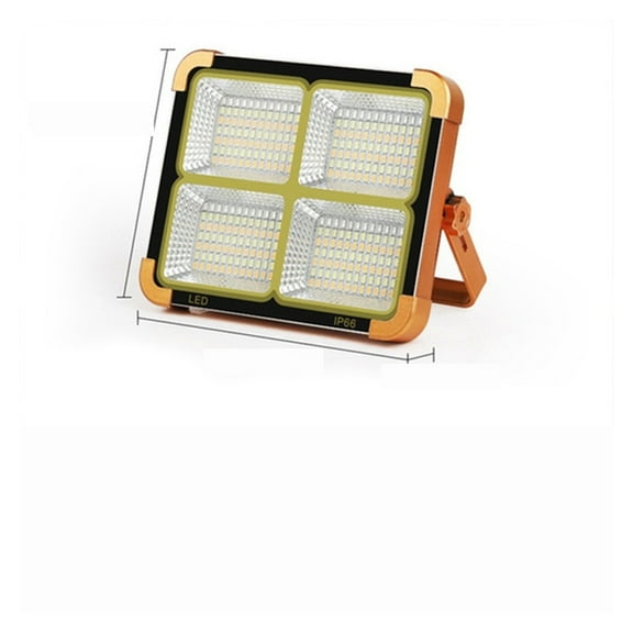 Rechargeable Solar Flood Light Outdoor Portable LED Reflector Spotlight Rechargeable Projector Floodlight Construction Lamp ,Powerful Illumination