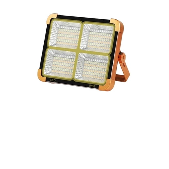 Rechargeable Solar Flood Light Outdoor Portable LED Reflector Spotlight Rechargeable Projector Floodlight Construction Lamp