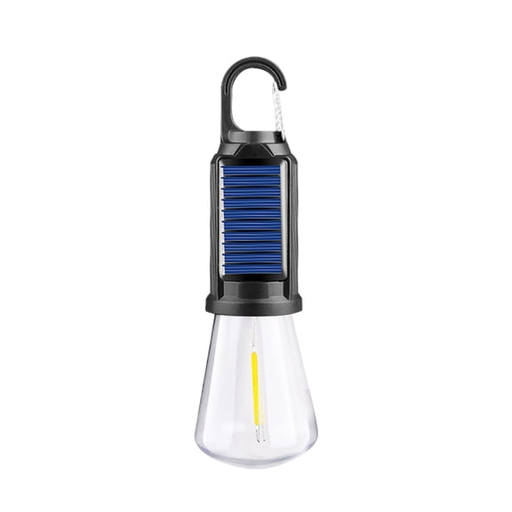 Rechargeable Solar Tent Lights - LED Camping Outdoor Hanging Light Bulbs with Clip Hook for Emergency Decorations and More