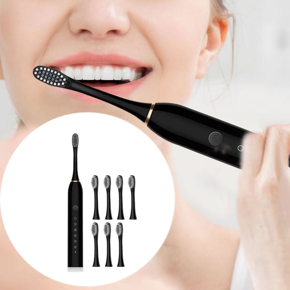 Rechargeable Sonic Electric Toothbrush, Toothbrush Toothbrush With 8 Brush Heads Smart 6 Speed Timer Toothbrush IPX7 Newly Upgraded Toothbrush Longe