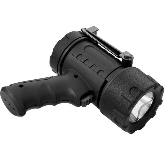 Rechargeable Spotlight, 200K Lumens, IP67 Waterproof Handheld LED, 4 Modes Detachable Lens, USB, for Hunting/Boating/Camping
