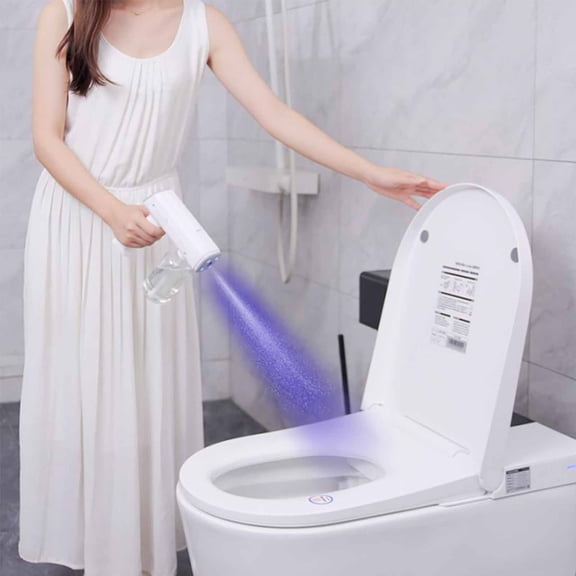 Rechargeable Spray Gun Portable Handheld Electric Cordless Mist Sprayer USB Rechargeable Long Range Atomizer for Home Disinfection Humidifying Watering Cleaning