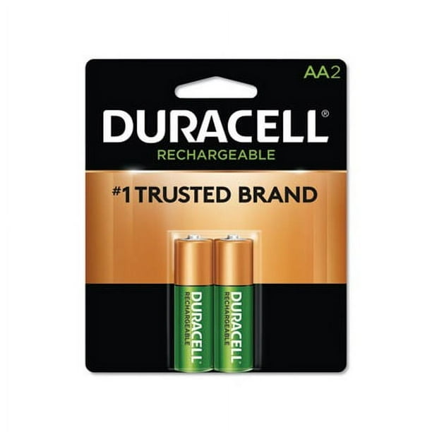 Rechargeable StayCharged NiMH Batteries, AA, 2/Pack