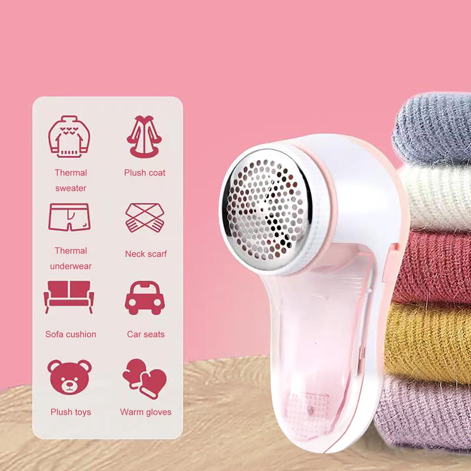 Rechargeable Sweater Shaver With Stainless Steel Double Protection